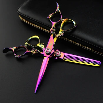 6.0 инча Професионални ножици за фризьорство Стилизиращи ножици Ножици за рязане и изтъняване Ножици за бръснар
