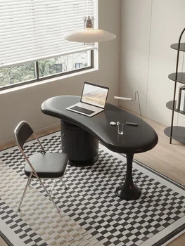 Модерен крем стил бюро малък семеен дом модерен прост черен