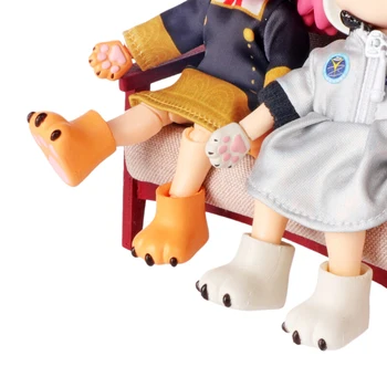 1/12 кукла котка нокти ръкавици обувки комплект кукла дрехи обличане аксесоари кукла декорация играчки за деца