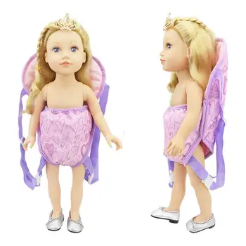Нов 18IN бебе кукла превозвач раница играчка кукла рамо чанта кукла аксесоари отпред и отзад превозвач с презрамки за кукла