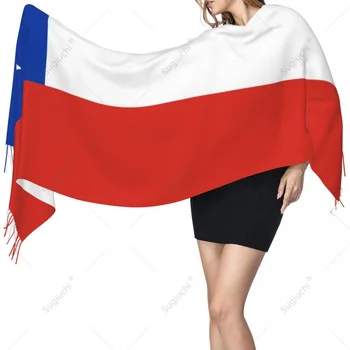 Чили Флаг Шал Пашмина Топли шалове Шал Обвивка Хиджаб Пролет Зима Многофункционален Унисекс