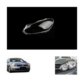 Автомобил десен фар капак фар светлина лампа сянка прозрачен абажур лампа черупка прах капак за VW Golf 6 MK6 2010-2014