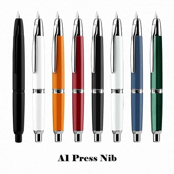 Нов MAJOHN A1 ретро преса прибиращ се писец класически писалка отличен EF0.38mm бизнес офис писане мастило писалки с подаръчна кутия