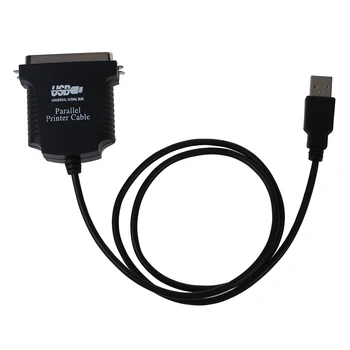 Нов паралелен порт DB36 LPT принтер USB Express карта конвертор адаптер черен