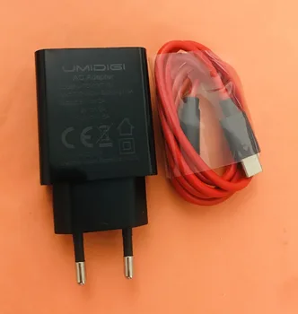 Оригинално зарядно за пътуване EU Plug адаптер + тип C кабел за UMIDIGI A11 Pro Max Helio G80 Octa Core 6.8