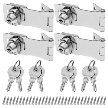 Заключване с ключ Винт за малки врати Шкафове за чекмеджета и посребрени закопчалки с ключове