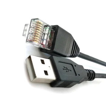 USB към RJ50 конзолен кабел AP9827 за APC Smart UPS 940-0127B 940-127C 940-0127E с формована обувка за облекчаване на напрежението