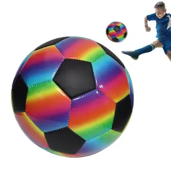 Футбол Rainbow Soccer Rainbow PVC футбол за спортна практика Закрит открит футбол Преносимо спортно оборудване за момичета