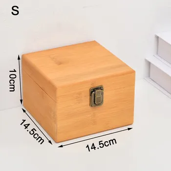 Case дървена кутия за съхранение подарък голям капацитет множество размери бор правоъгълна ретро метална ключалка доставки съкровище сандък