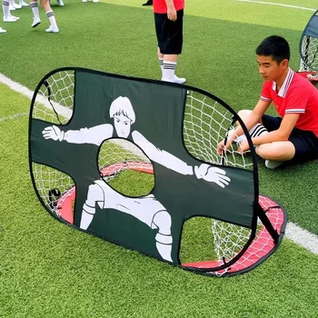 Преносима сгъваема детска футболна цел - мини вътрешна и външна футболна мрежа, интерактивна тренировъчна играчка