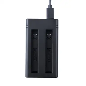 Двойно USB зарядно устройство за батерии с кабел Удобен 1PC за Insta 360 One x2