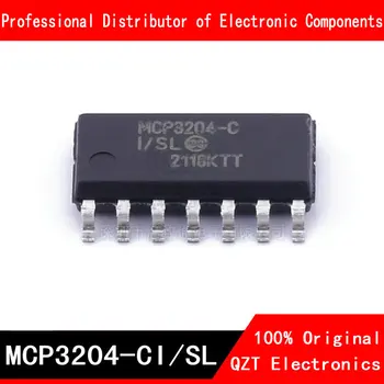 10pcs/lot MCP3204-CI/SL SOP MCP3204 MCP3204-CI MCP3204-B-I/SL SOP-14 нов оригинал В наличност