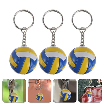 Симулация Волейбол ключодържател висулки волейбол спорт сувенир плажна топка спорт за играчи мъже жени ключодържател подарък