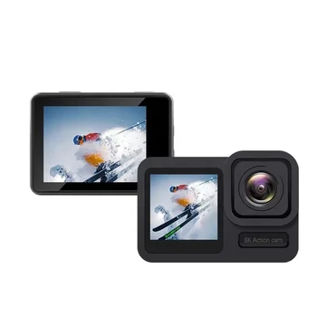Go 11 Черна екшън камера Водоустойчива спортна уеб камера с преден LCD сензорен заден екран про нов модел