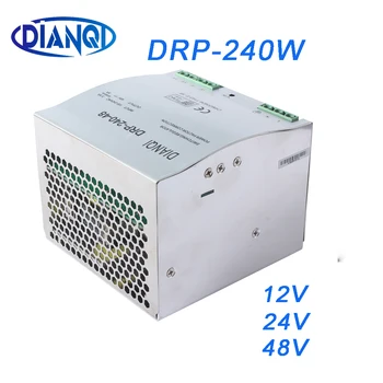 DRP-240W-48V 5A DRP-240-48 Постоянен единичен изход AC-DC индустриално DIN релсово захранване DR-240W-24V 10A DR-240-24 ADJ 10%