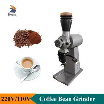 Професионална електрическа кафемелачка 90mm burr Еспресо кафе на зърна шлифовъчна машина 1-20 Регулиране на предавките