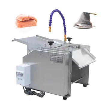 Машина за премахване на рибена кожа Сьомга Скинър за преработка на храни Професионална машина за пилинг на риба