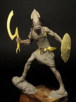 Нов Несглобен 1/24 древен воин стойка с меч смола фигура небоядисани модел комплект