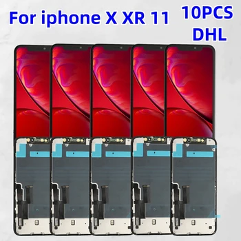 Free DHL 10PC OLED За iphone X XR 11 екран OLED LCD дисплей сензорен екран дигитайзер събрание за iphone X XR 11 Replaceme