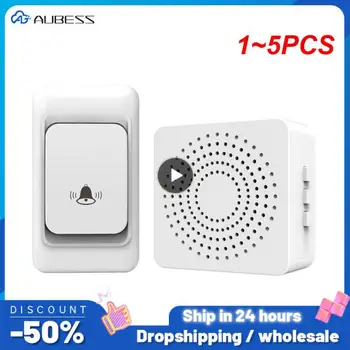  1 ~ 5PCS Популярни нови външни безжични звънци водоустойчиви бутони 150M Remote Home Smart Doorbell Plug Receiver 38 пръстена Гореща продажба