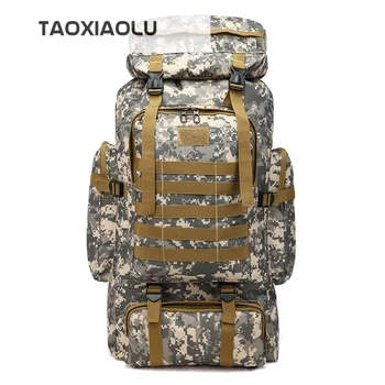 Алпинистка раница 70L за туристически консумативи Голям капацитет Военни тактически багаж Пътуване Армейски чанти Статии Аксесоари