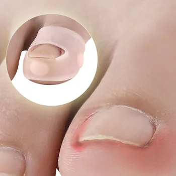 2бр Гел врастнал нокът коректор ръкави Big Toe нокти лечебна грижа протектор Паронихия облекчаване на болката лечение Педикюр за крака