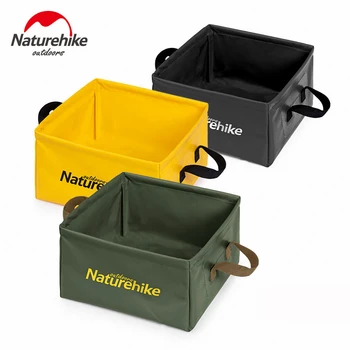 Naturehike Външно сгъване 13L кофа за вода Преносима квадратна кутия за съхранение на варели за пътуване Трайна кофа за къмпинг