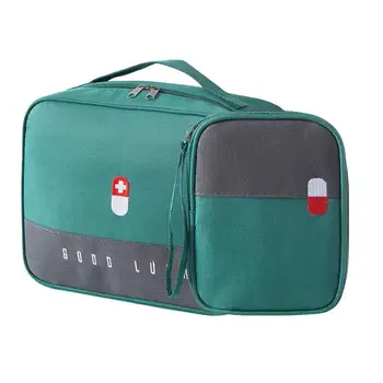 2 Празни чанти за първа помощ Водоустойчив издръжлив козметичен организатор на лекарства с малка чанта за съхранение за дома на открито Туризъм Къмпинг