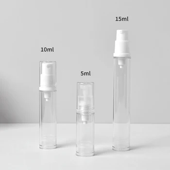 5ml 10ml 15ml вакуум спрей лосион бутилка пътуване козметичен контейнер лосион помпа бутилка крем за лице безвъздушна бутилка грижа за кожата
