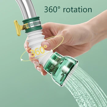 360 Въртене Универсален кран Кухненски домакински душ конектор Удължител за пречистване на вода за филтриране на вода