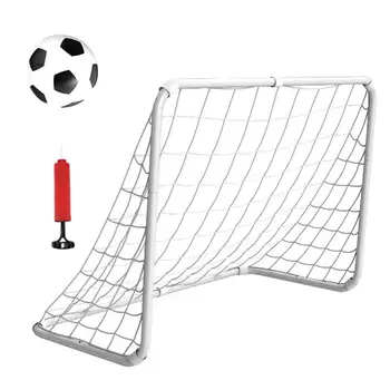 Metal Soccer Goal Portable Indoor Outdoor Door Goal For Kids Detachable Design Outdoor Sports Toys For Holiday Christmas Birthda