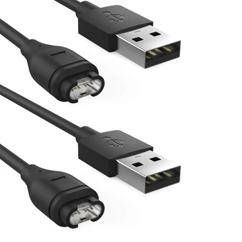 2X подмяна USB Data Sync кабел за зареждане за Garmin Fenix 5 / 5S / 5X / Forerunner 935 / Quatix 5, черен