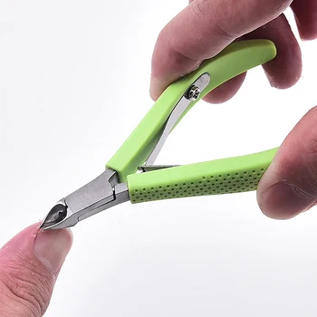 Професионален нокът нокът на нокътя Кутикула Nipper подстригване неръждаема стомана нокти машинка ножица ножица инструменти за маникюр