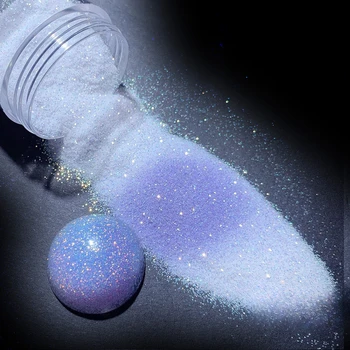 10g / кутия UV чувствителна цветна температура промяна на прах DIY ръчно изработени нокти изкуство блясък прах UV светлина променящите козметични пигменти