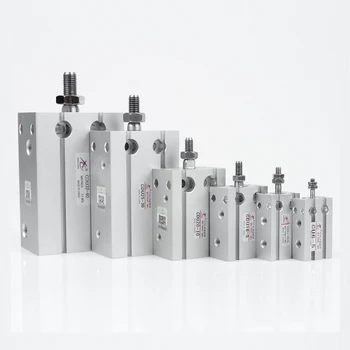 Безплатна доставка CDU20 серия 5mm до 50mm двойно действие Стандартен безплатен монтажен въздушен цилиндър с магнит
