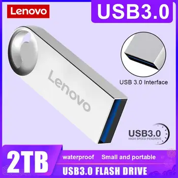 Lenovo Pen Drive USB 3.0 флаш устройство 2TB Pendrive 128gb Flash Disk Mini Key Cle Memory Stick за Android Micro / PC бизнес подарък