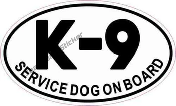 Стикери за кола JDM овал K-9 услуга куче на борда стикер кола камион превозно средство броня Decal драскотини слънцезащитен крем аксесоари