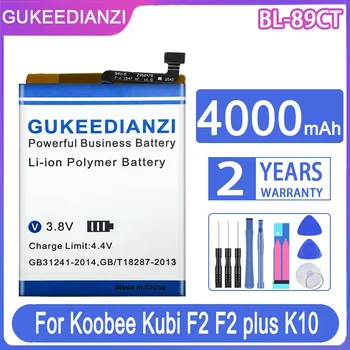 GUKEEDIANZI Резервна батерия BL-89CT 4000mAh За Koobee Kubi F2 плюс K10 BL89CT батерии за мобилни телефони