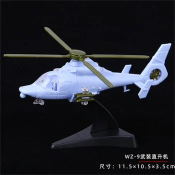 1:115 Мащаб китайски WZ-9 хеликоптер оръдия самолети събрание мини пластмасови военни модел пъзел сграда фигура играчки