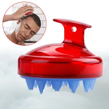 1Pcs Spa четка за коса силиконов шампоан за измиване на кардиране главата широк гребен за зъби скалп масаж професионален разплитане отслабване тяло