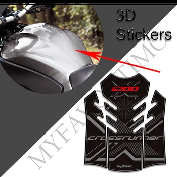  Дръжки за подложки за резервоари Комплект газьол Коляно мотоциклет стикери стикери Протектор за Honda VFR 1200X 1200 X VFR1200X Crosstourer