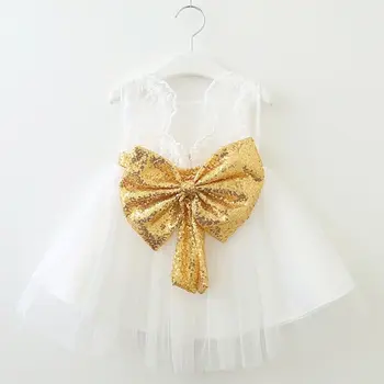 бебе момичета рокля за лятото мъниста дантела вестидос сватбено тържество детски рокли за момичета перли тюл принцеса детски рокли