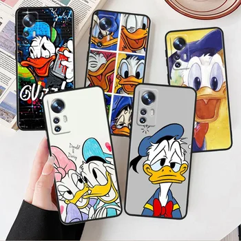 Donald Duck Калъф за телефон за Xiaomi Mi 13 10S 10 9T 9SE 8 Mix Play A3 A2 A1 CC9E Забележка 10 Lite Pro черен капак