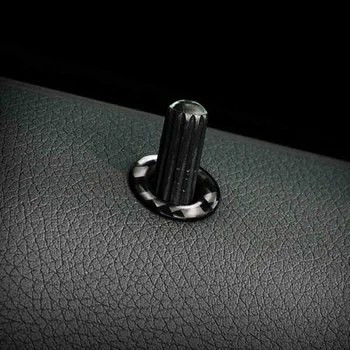 4 бр. Карбонови влакна кола стайлинг врата повдигане болт заключване пръстен подстригване капак авто аксесоари за Mercedes Benz C E Class GLK W204 W212
