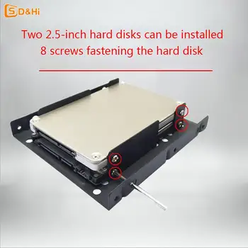 Dual Desktop SSD монтажна скоба 2.5 до 3.5 инчов твърд диск скоба твърд диск вътрешен адаптер монтаж комплект скоба