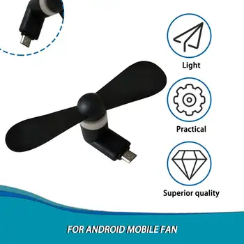 Нов мини преносим нисък глас за iPhone мобилен телефон вентилатор радиатор охлаждане вентилатор лек носене за Android смартфони фен