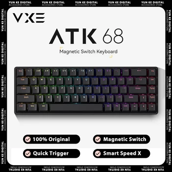 ATK ATK68 магнитен превключвател гейминг клавиатура бърз спусък SMART SPEED X алуминиева сплав RGB механична клавиатура PC геймър Varolant