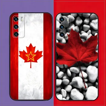 Канада Калъф за телефон с канадски флаг за Huawei P50 P50Pro P40 P30 P20 P10 P9 Pro Plus P8 Psmart Z 2022 Nova 8I 8PRO 8SE Shell