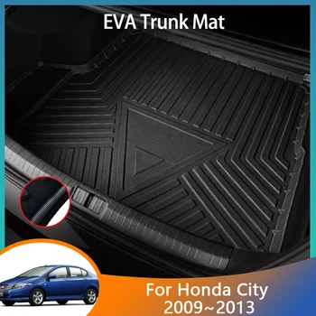 Автомобилна стелка за багажник за Honda City GM2 GM3 2009~2014 2010 2013 2012 Accessorie EVA подова тава водоустойчив лайнер товарни ботуши килим части