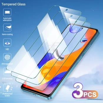 3Pcs защитно стъкло за Xiaomi Redmi Note 11 12 Pro 11S скрийн протектор за POCO X3 X4 X5 M3 M4 Pro F3 F4 GT защитно стъкло
